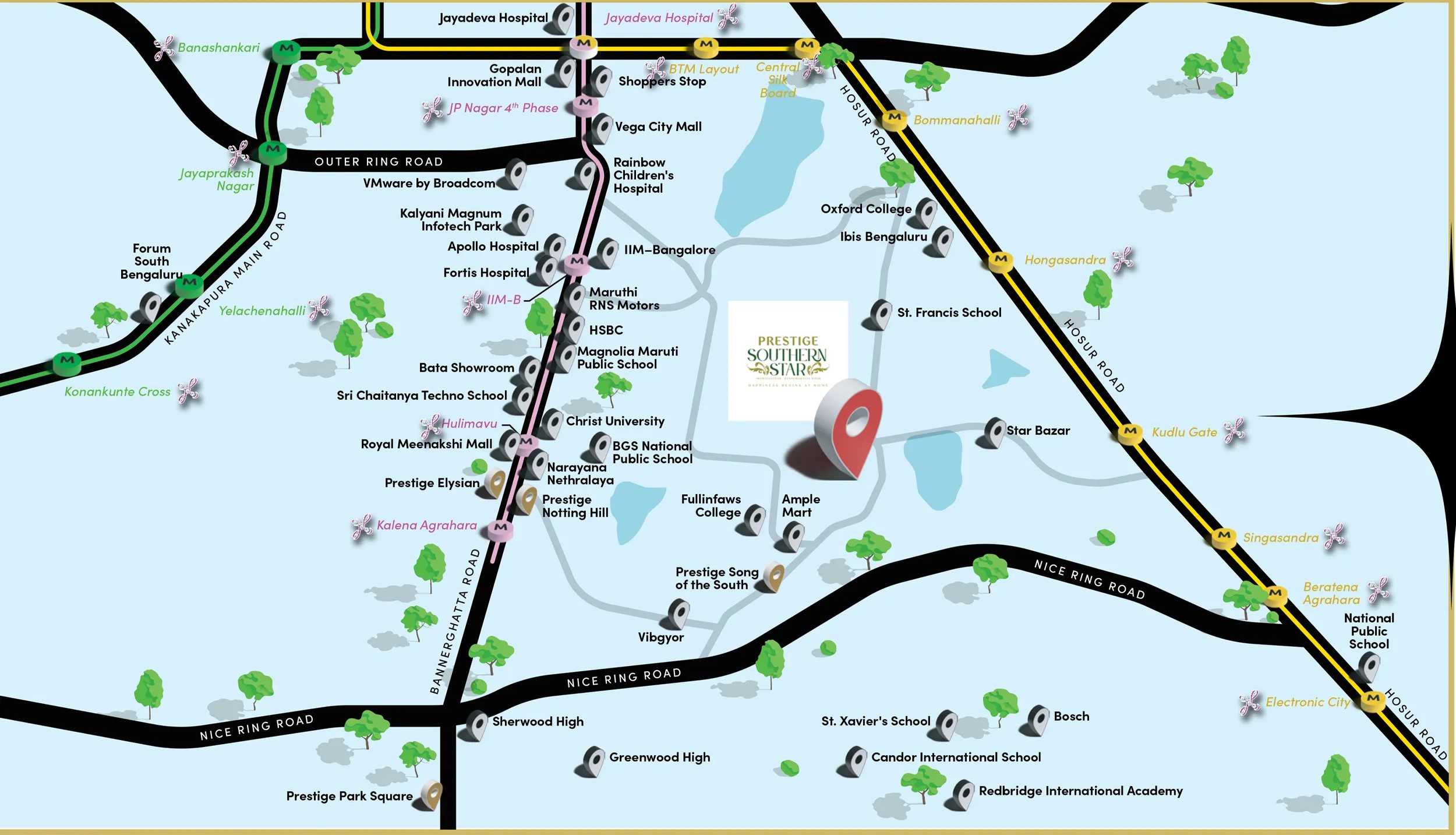 Prestige Southern Star, Prestige Akshayanagar, Prestige Group projects Bangalore, 2 BHK apartments Bangalore, 3 BHK flats Akshayanagar, 4 BHK apartments Bangalore, luxury apartments South Bangalore, township projects Bangalore